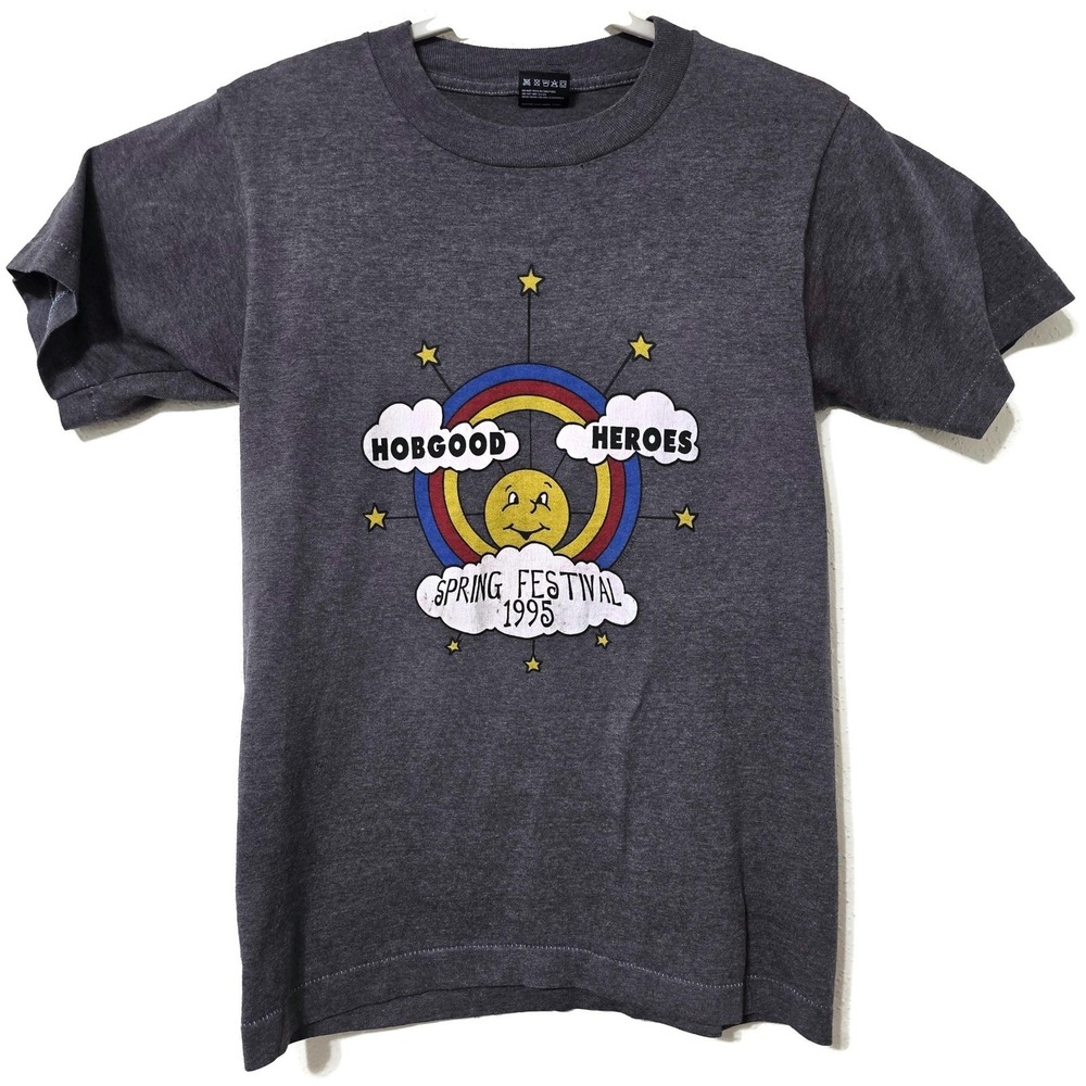 American Vintage 90s Hobgood Heroes Shirt Spring Festival 1995 Single Stitch Sm